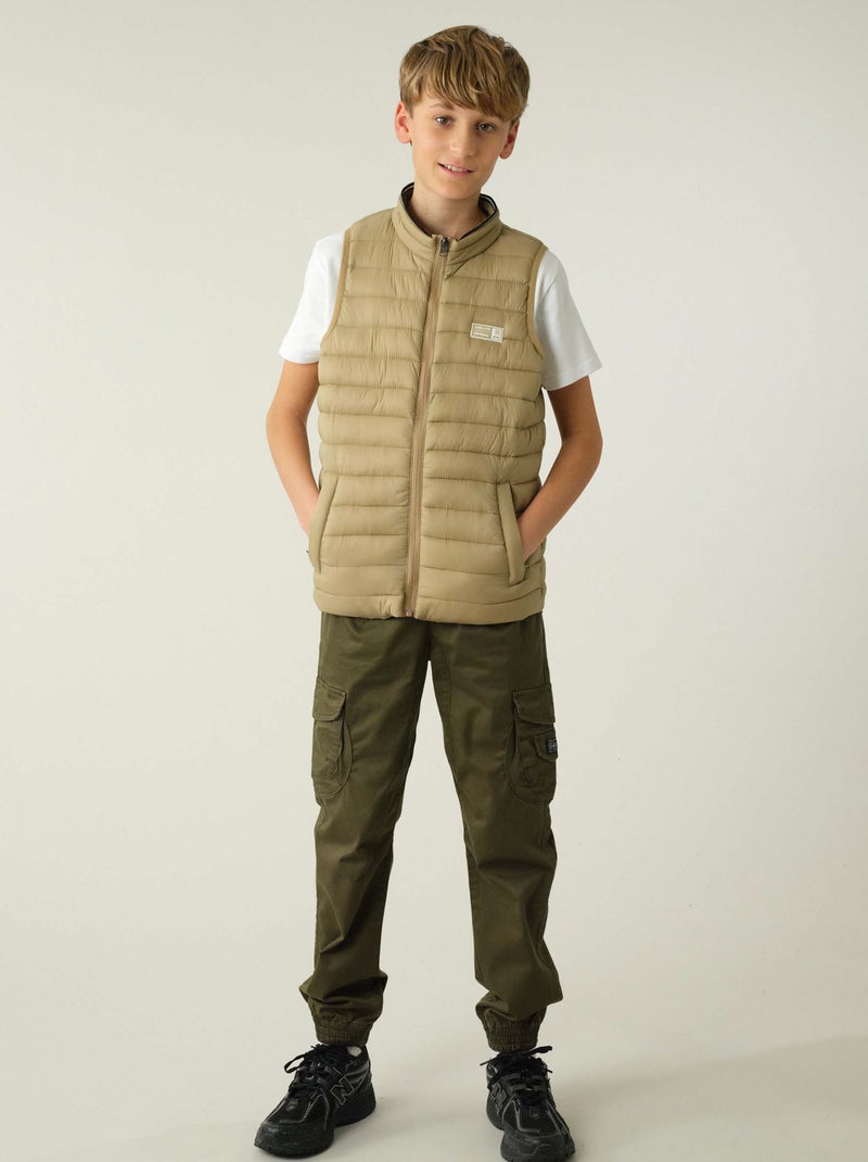 Doudoune pour garçon sans manches 'Deeluxe' Marron caramel - Kiabi