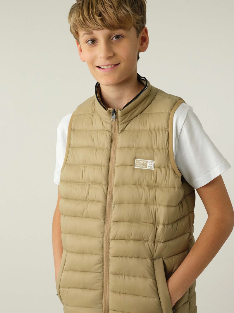 Doudoune pour garçon sans manches 'Deeluxe' Marron caramel - Kiabi