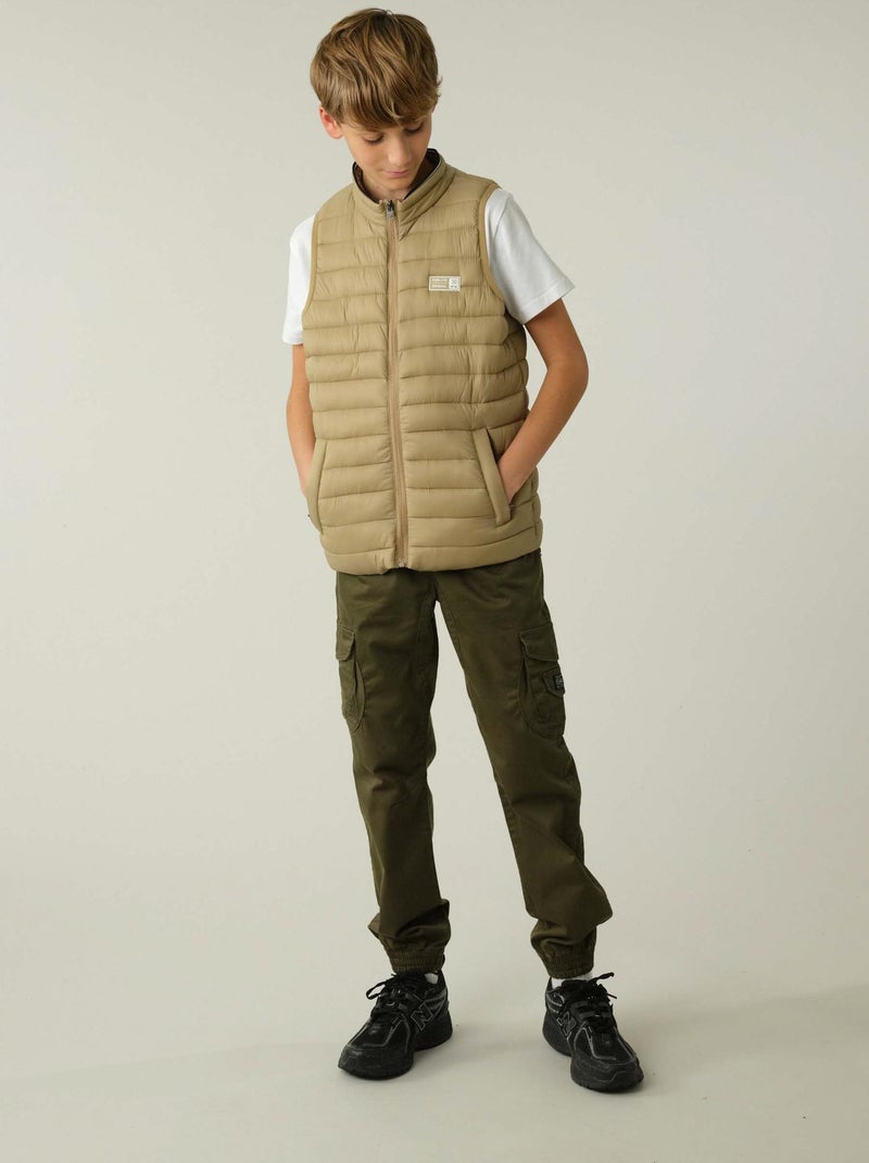 Doudoune pour garçon sans manches 'Deeluxe' Marron caramel - Kiabi