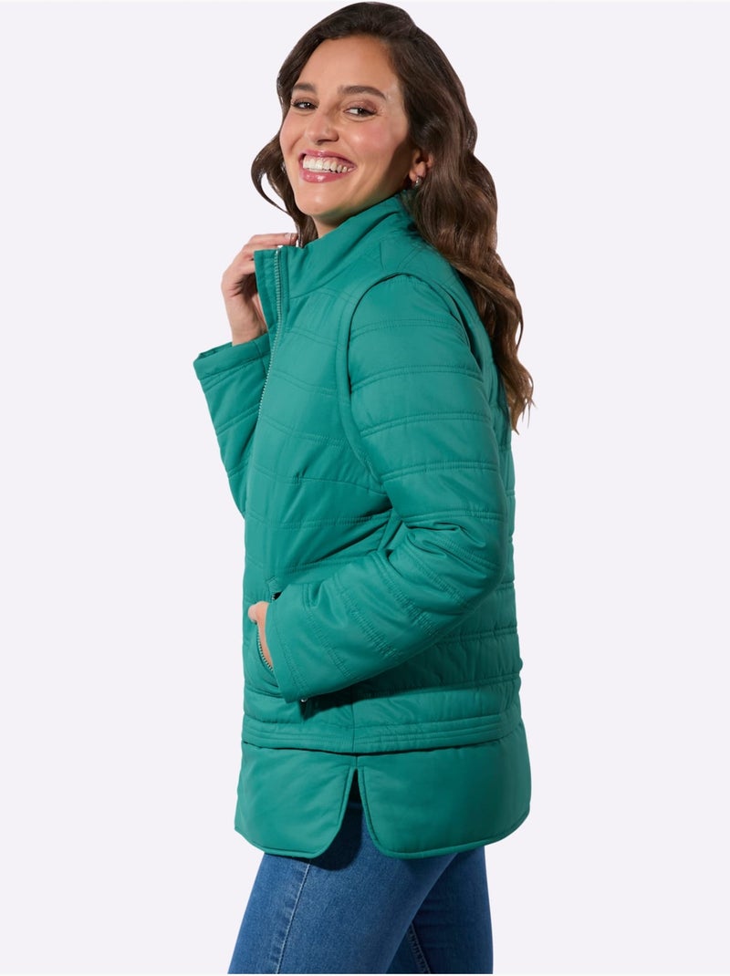 Doudoune Qualité Microfibre - Taille Standard - Witt Vert émeraude - Kiabi