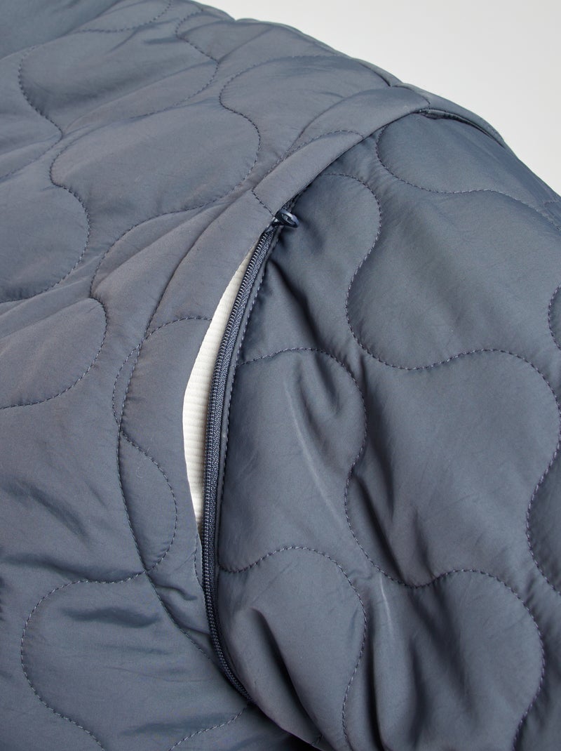 Doudoune quiltée manches amovibles Bleu marine - Kiabi