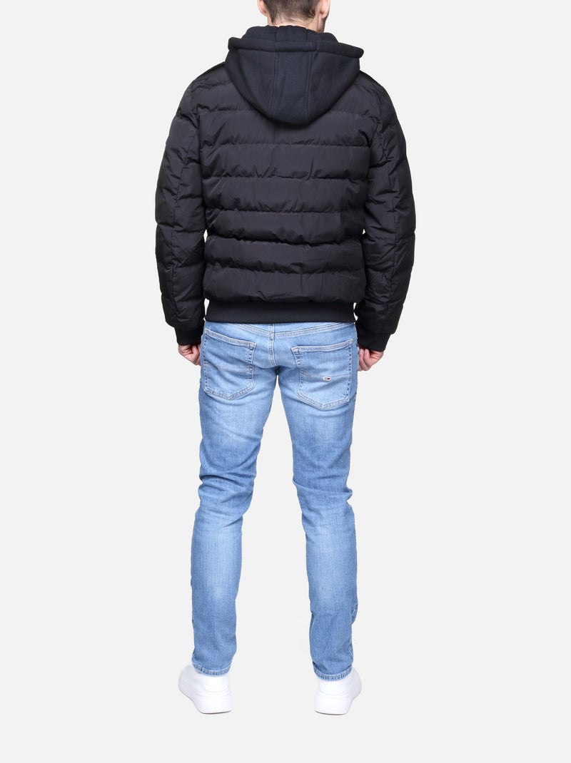 Doudoune Redskins à capuche Noir - Kiabi