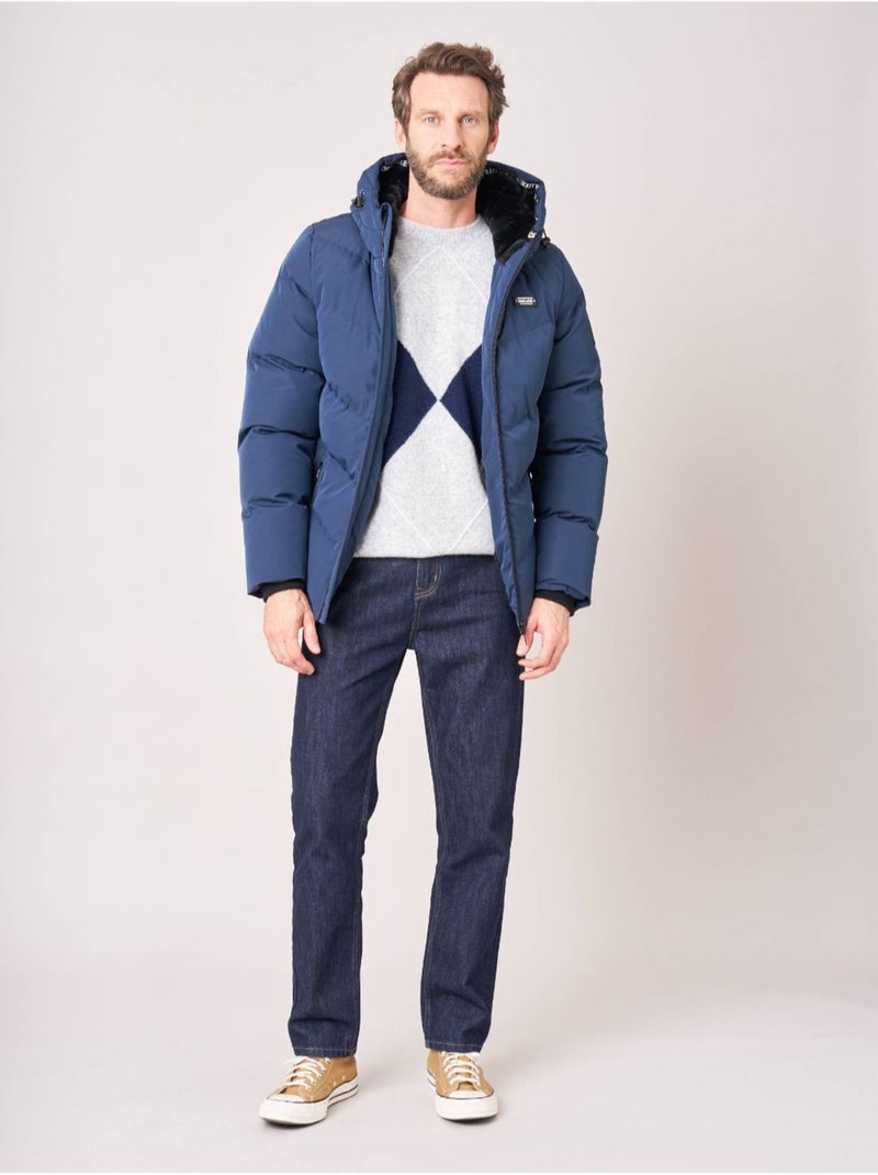 Doudoune regular homme  'Deeluxe' Bleu marine - Kiabi