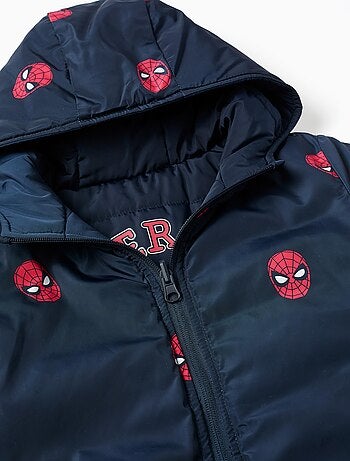 Doudoune Réversible à Capuche Spider-Man