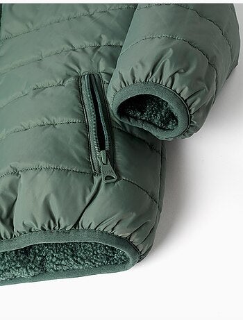 Doudoune réversible avec sherpa