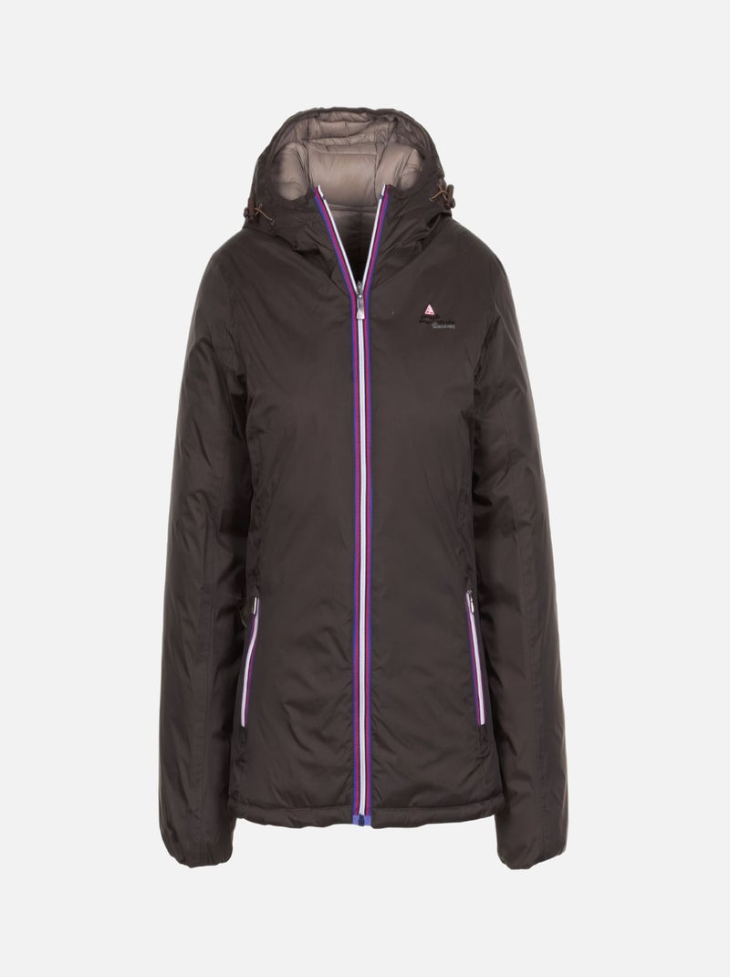 Doudoune réversible de ski   AWA - PEAK MOUNTAIN Marron - Kiabi