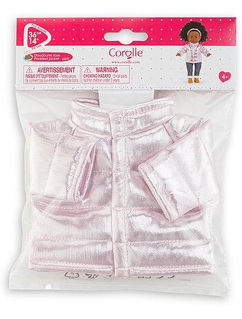 Doudoune Rose pour poupée ma Corolle