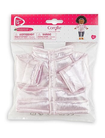 Doudoune Rose pour poupée ma Corolle