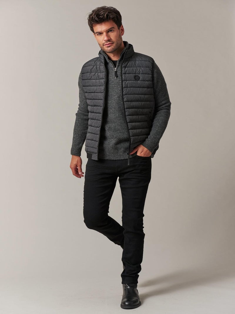 Doudoune sans manche 'Deeluxe' Gris foncé - Kiabi