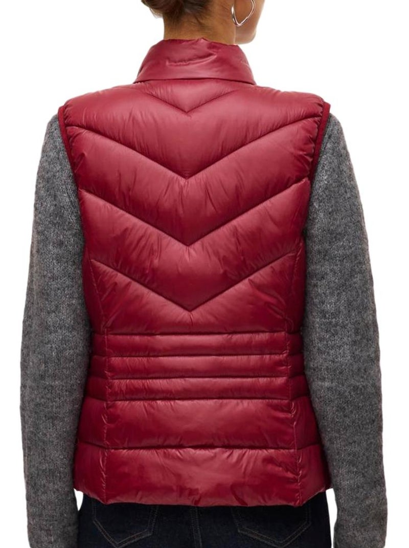 Doudoune sans manche femme vero moda Rouge - Kiabi