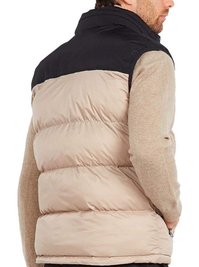 Doudoune sans manche Homme Schott Beige - Kiabi