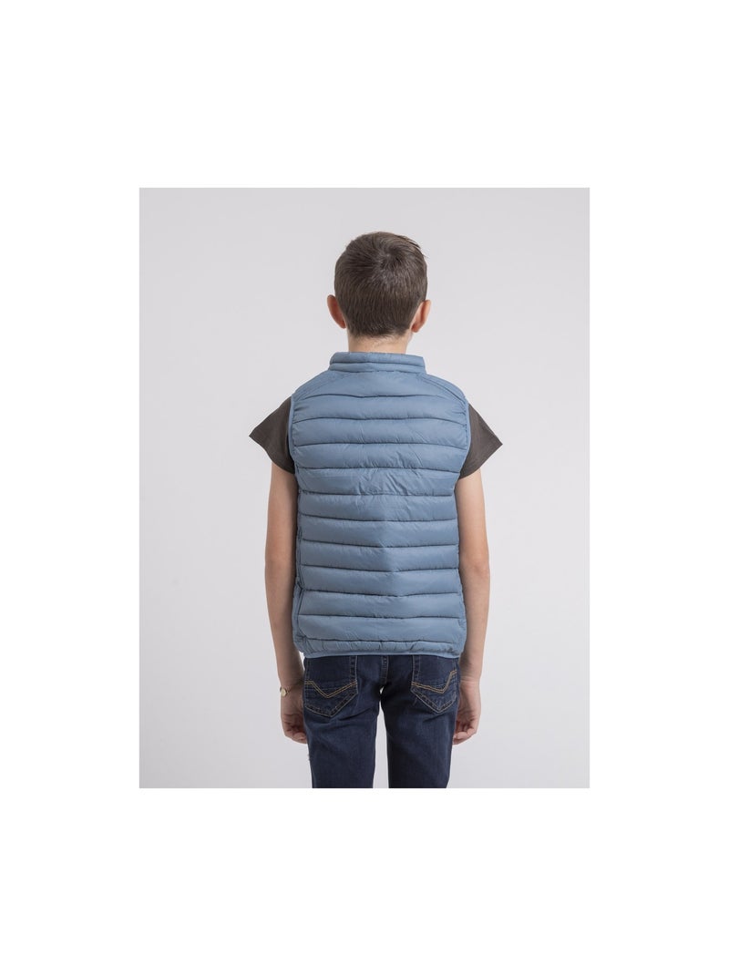 Doudoune sans manche zernes garçon ii Bleu ardoise - Kiabi