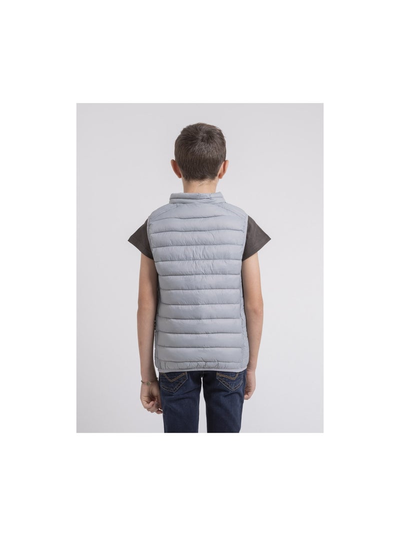 Doudoune sans manche zernes garçon ii Gris clair - Kiabi