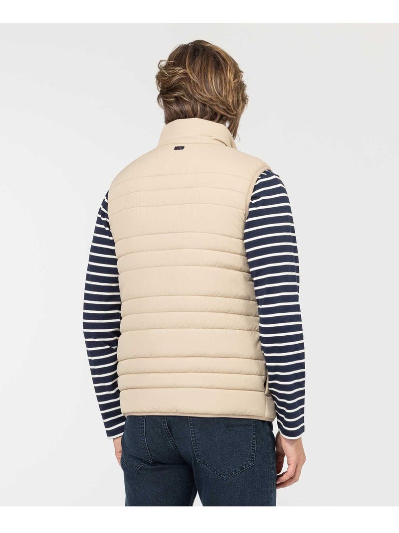 Doudoune sans manches - Terre de Marins Beige - Kiabi