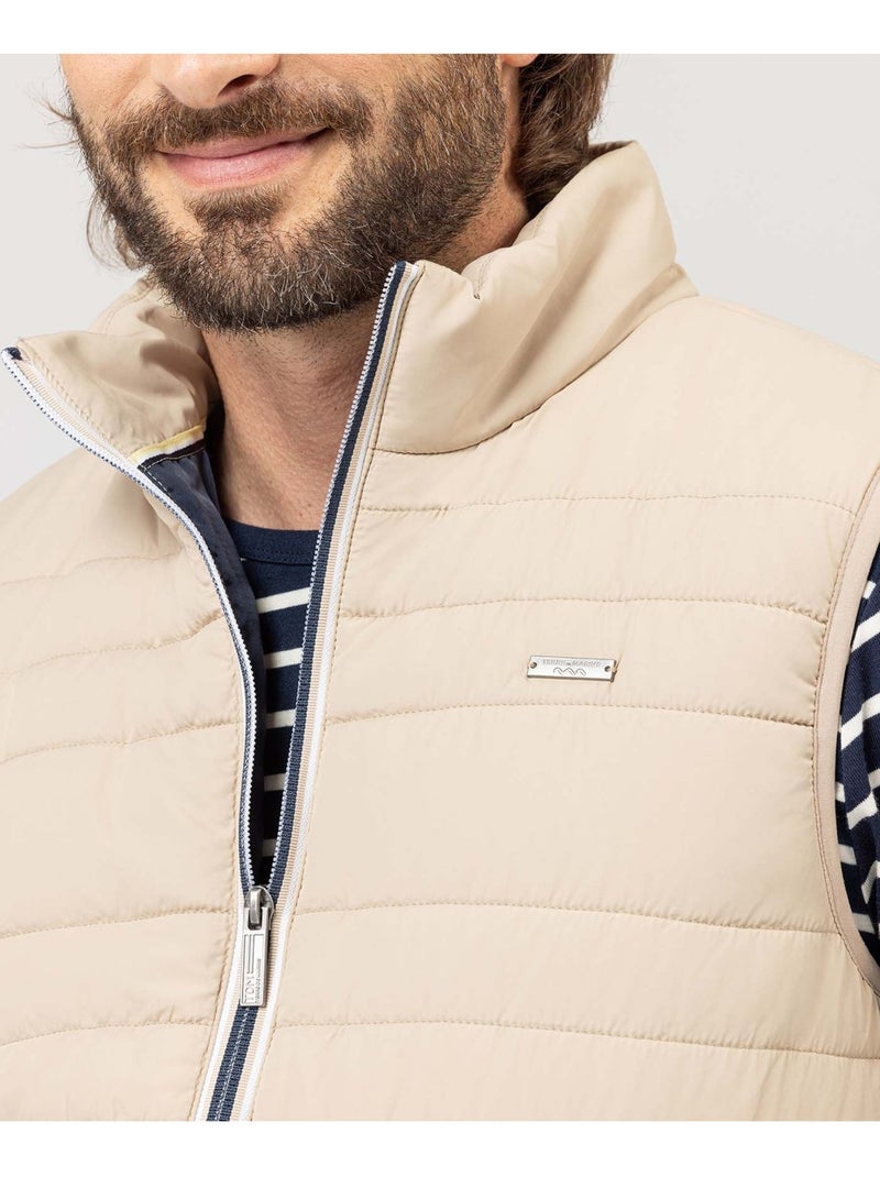 Doudoune sans manches - Terre de Marins Beige - Kiabi