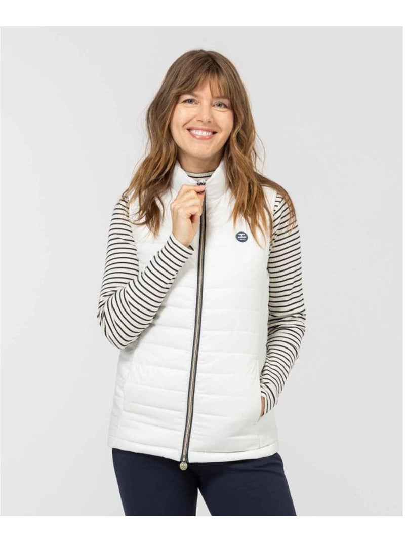 Doudoune sans manches - Terre de Marins Blanc Beige - Kiabi