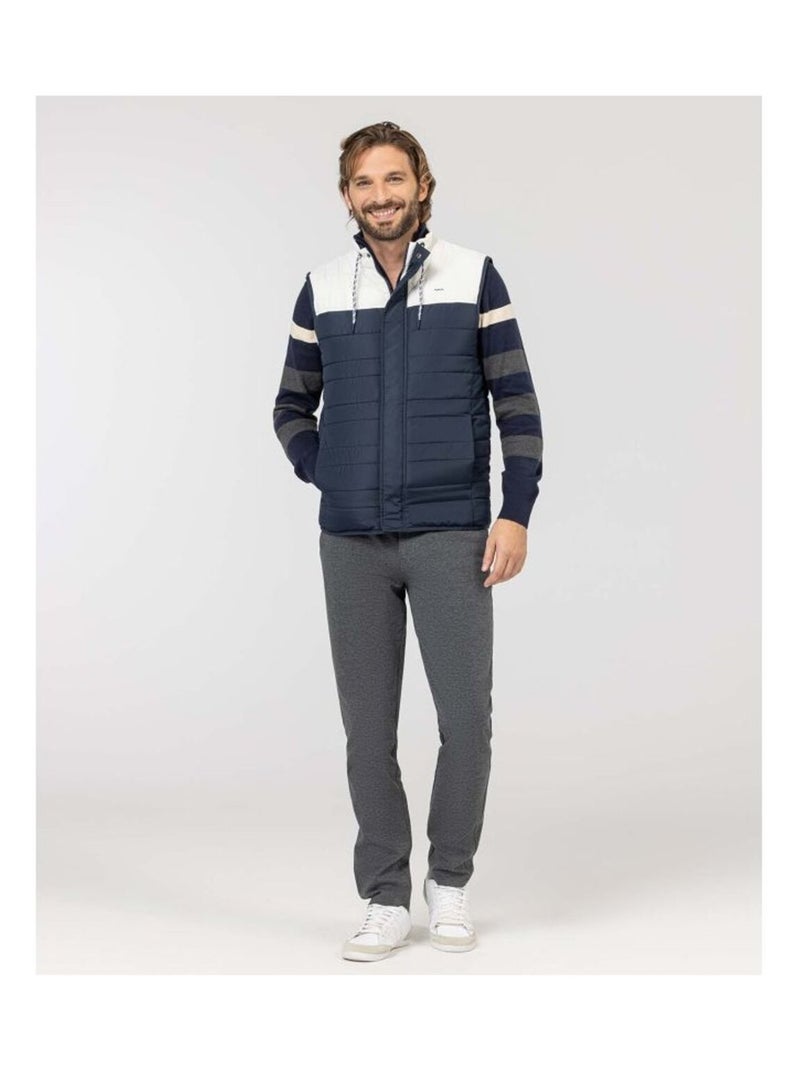 Doudoune sans manches - Terre de Marins Blanc Bleu - Kiabi