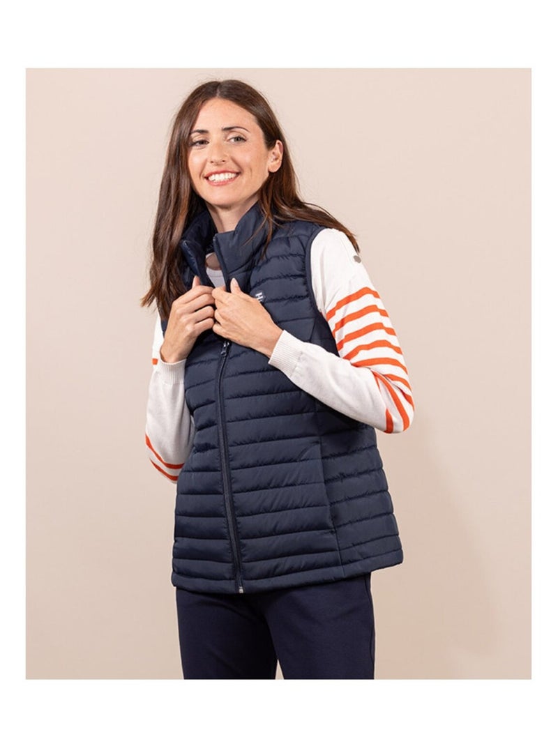 Doudoune sans manches Terre de Marins Bleu marine Femme