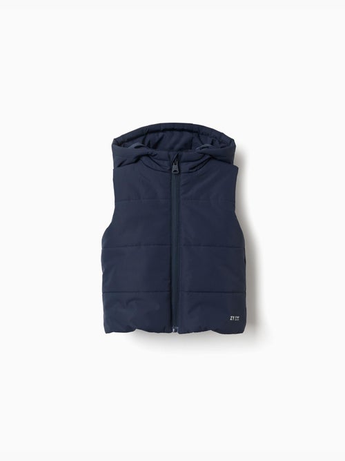 Doudoune sans manches à capuche avec fermeture éclair - Kiabi Doudoune sans manches à capuche avec fermeture éclair - Kiabi