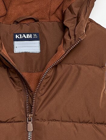 Doudoune sans manches à capuche