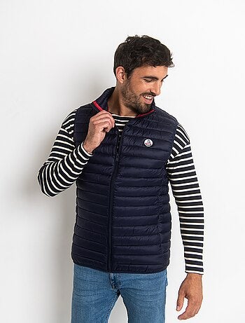 Doudoune sans manches avec col montant