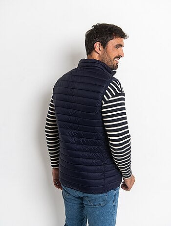 Doudoune sans manches avec col montant