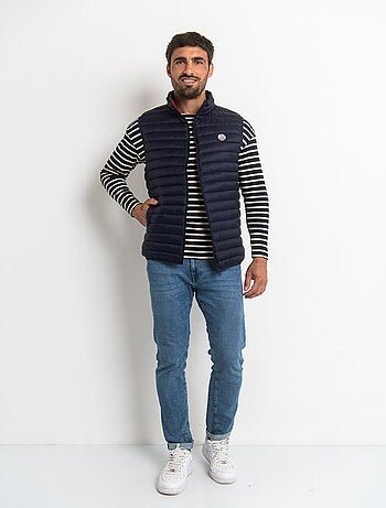 Doudoune sans manches avec col montant