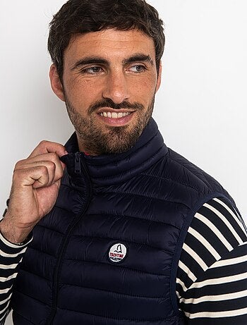 Doudoune sans manches avec col montant