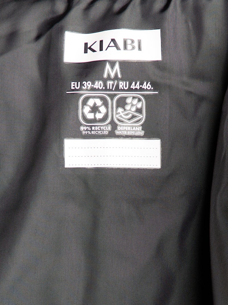 Doudoune sans manches avec col montant noir - Kiabi