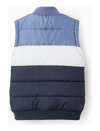 Doudoune sans Manches avec Colorblock