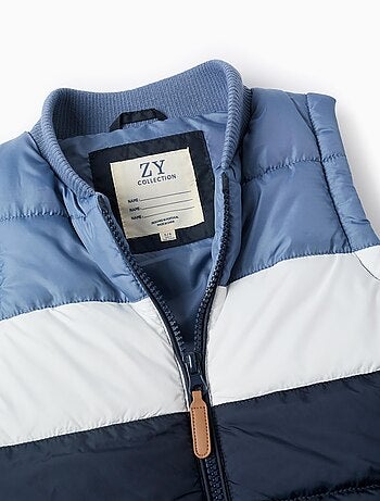 Doudoune sans Manches avec Colorblock