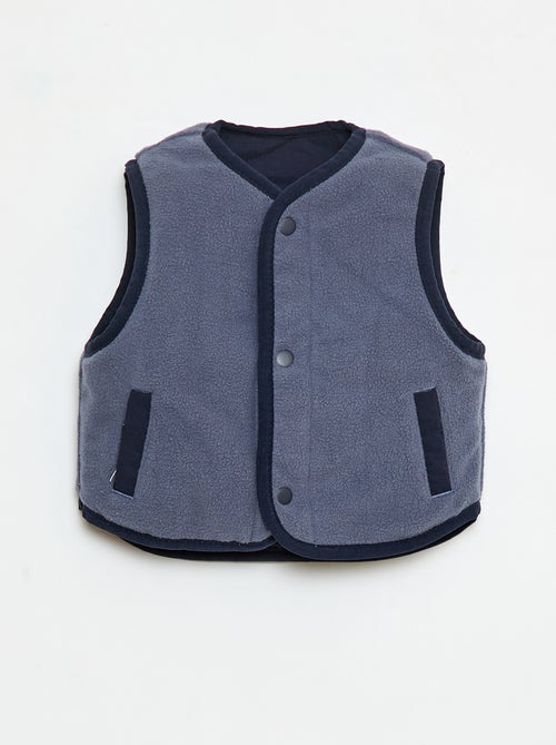 Doudoune sans manches avec doublure polaire - Kiabi