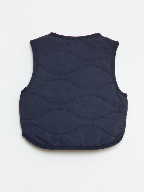 Doudoune sans manches avec doublure polaire - Kiabi