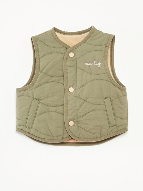 Doudoune sans manches avec doublure polaire - Kiabi