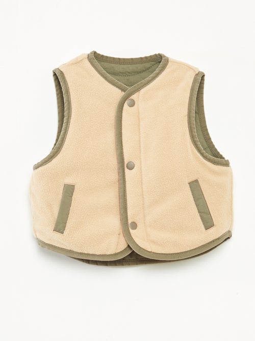 Doudoune sans manches avec doublure polaire - Kiabi