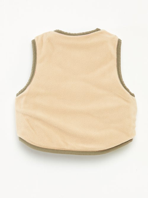 Doudoune sans manches avec doublure polaire - Kiabi