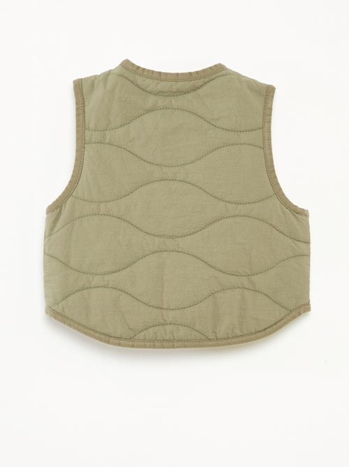 Doudoune sans manches avec doublure polaire - Kiabi