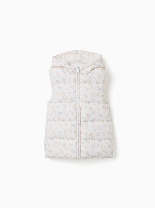Doudoune sans manches avec motif floral - Kiabi Doudoune sans manches avec motif floral - Kiabi