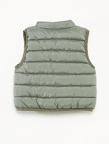 Doudoune sans manches avec ouverture zippée