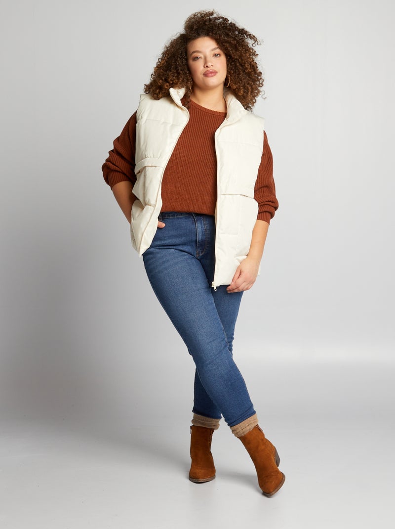 Doudoune sans manches BEIGE - Kiabi