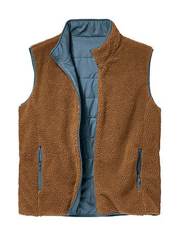 Doudoune Sans Manches Bi-Matière Réversible - ATLAS FOR MEN