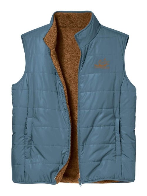 Doudoune Sans Manches Bi-Matière Réversible   - ATLAS FOR MEN - Kiabi