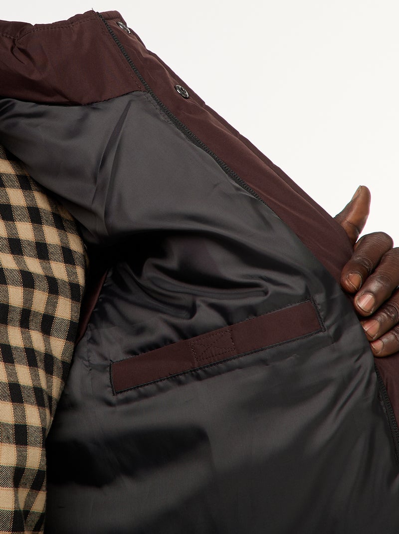 Doudoune sans manches chaude Marron - Kiabi