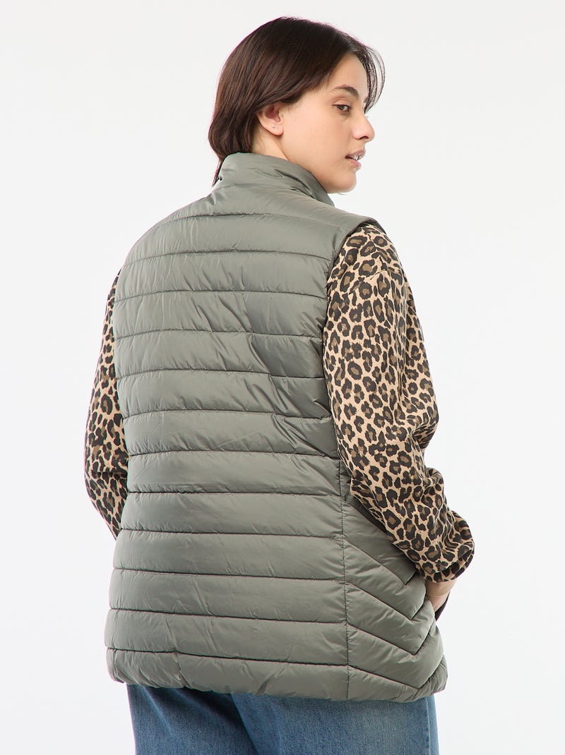 Doudoune sans manches déperlante Vert - Kiabi