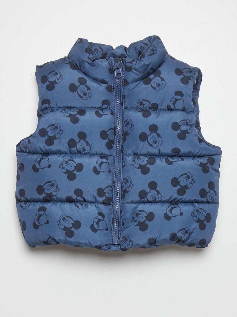 Doudoune sans manches 'Disney' Bleu - Kiabi