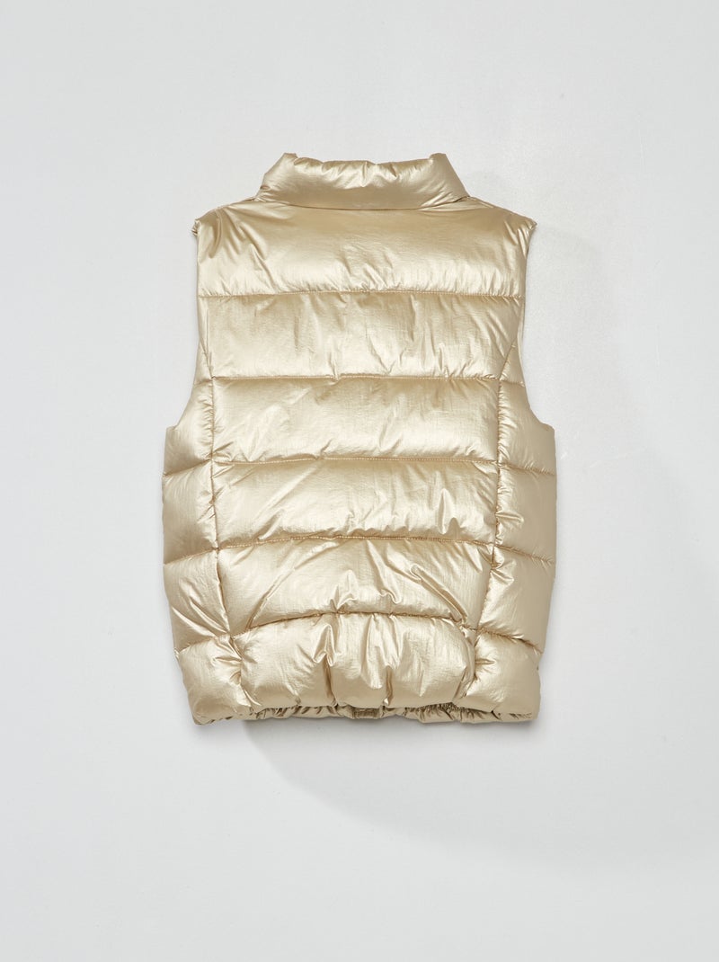 Haut sans manches en satin avec garniture dorée - Boohoo