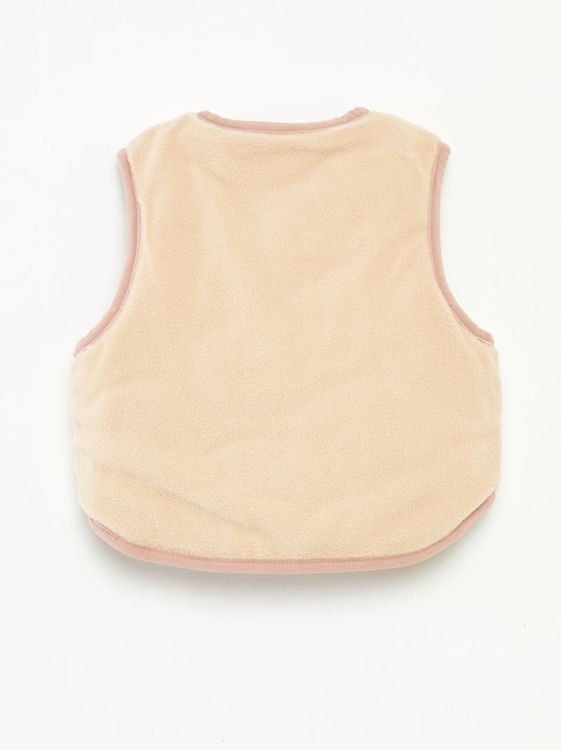 Doudoune sans manches doublée Rose - Kiabi