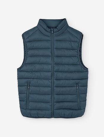 Doudoune sans manches en nylon avec poches