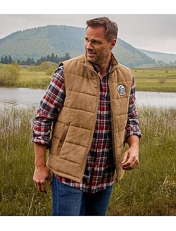 Gilet suédine sans manches aventurier - atlas for men