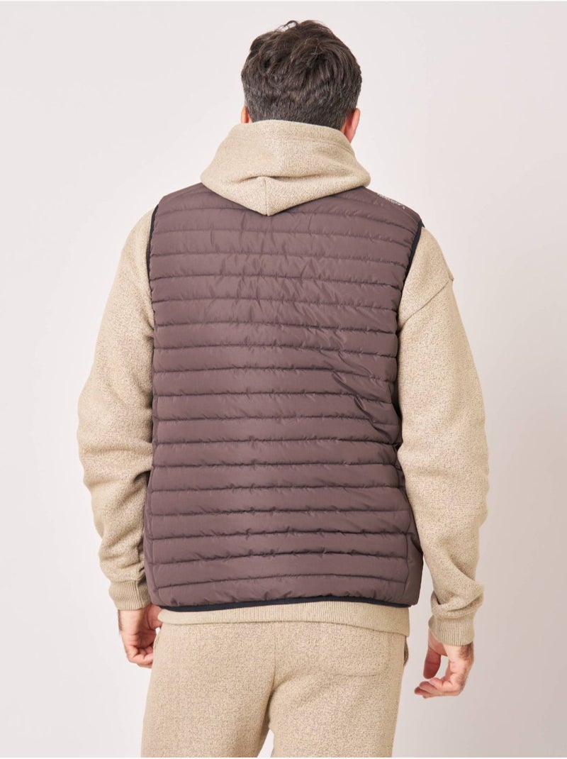 Doudoune sans manches homme 'deeluxe' Marron cappuccino - Kiabi